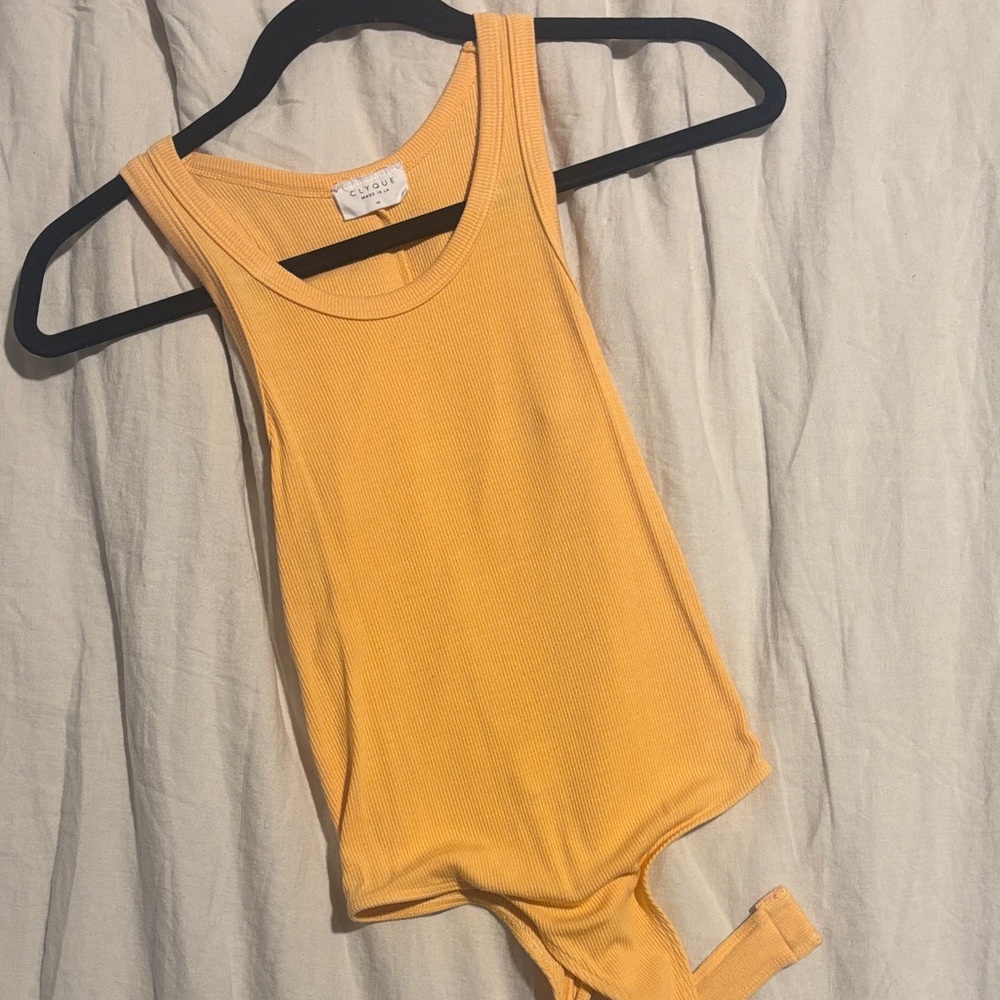 Clyque Orange bodysuit